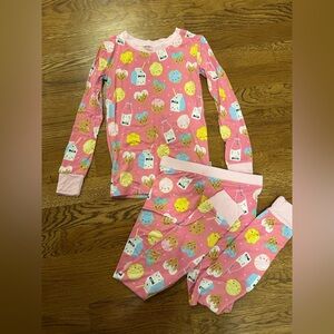 NWOT Little Sleepies Girls Cookies and Milk Pajama Set